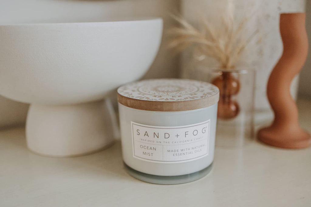 Scented Candle - Ocean & Sea Salt - Additional Scents and Sizes - 100% Cotton Lead-Free Wick - Luxury Air Freshening