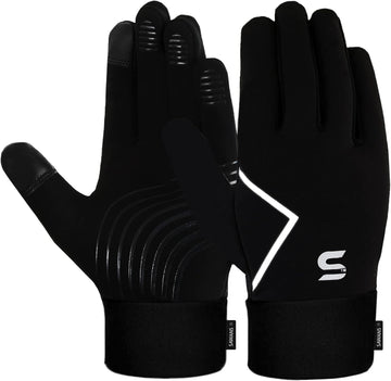 Kids Running Sports Gloves Cycling Boys Winter Touch Screen Thermal Children Girls Windproof Outdoor Anti-Slip Gloves