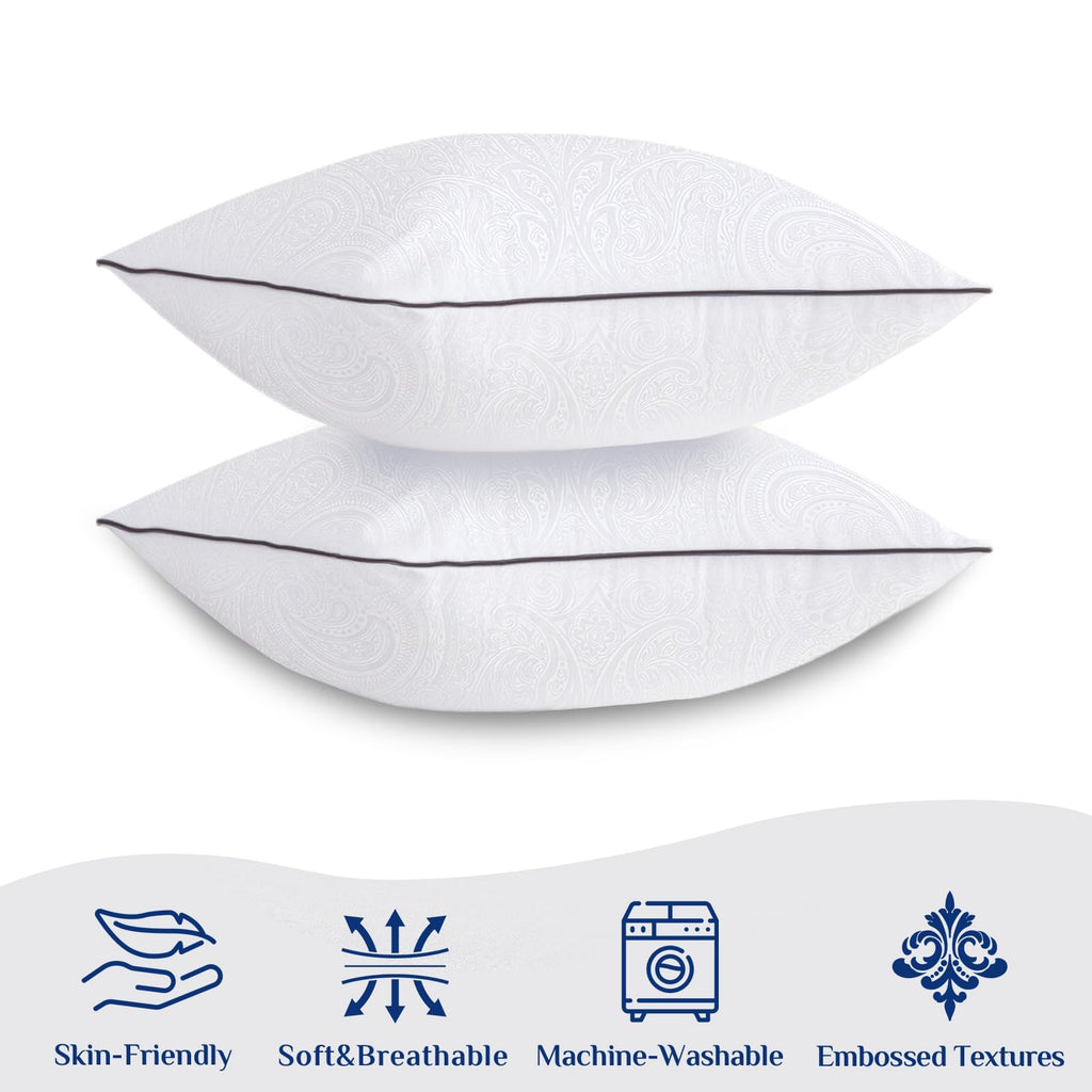 26x26 Euro Pillows for Sleeping, Soft and Supportive Throw Pillows for Couch, Bed and Sofa, Down Alternative Pillow