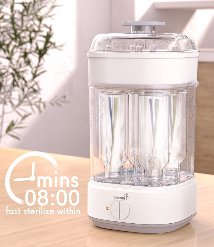 Electric Baby Bottle Sterilizer with 8-Minute Fast Sterilization
