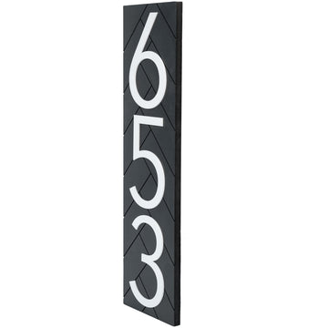 Signs - Modern Black 20" Vertical House Number Sign