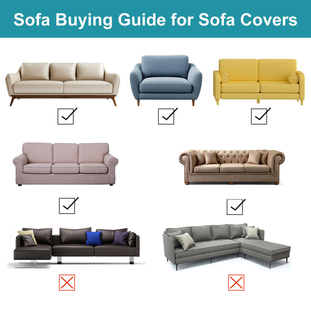 Oversized Stretch Loveseat Couch Cover, Beige