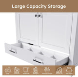 42" Bathroom Vanity Without Top Sink,Freestanding Cabinet Base with Soft-Close Door and Drawer