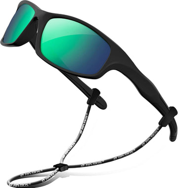 Kids Sunglasses Polarized UV400 TPE with Strap for Boys Girls RBK037