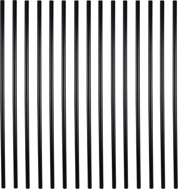 26'' Classic Hollow Round Iron Heavy-Duty Deck Balusters, Matte Black