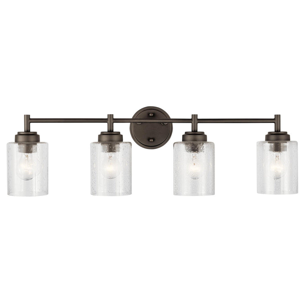 Winslow 4-Light Farmhouse Vanity Light, Olde Bronze