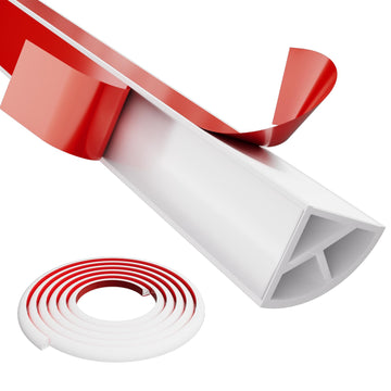 Flexible Quarter Round Molding,196Inch Peel and Stick Silicone Shoe Molding