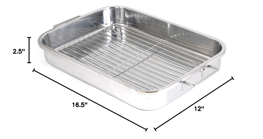 Pro 4-Piece All-in-1 Lasagna and Roasting Pan