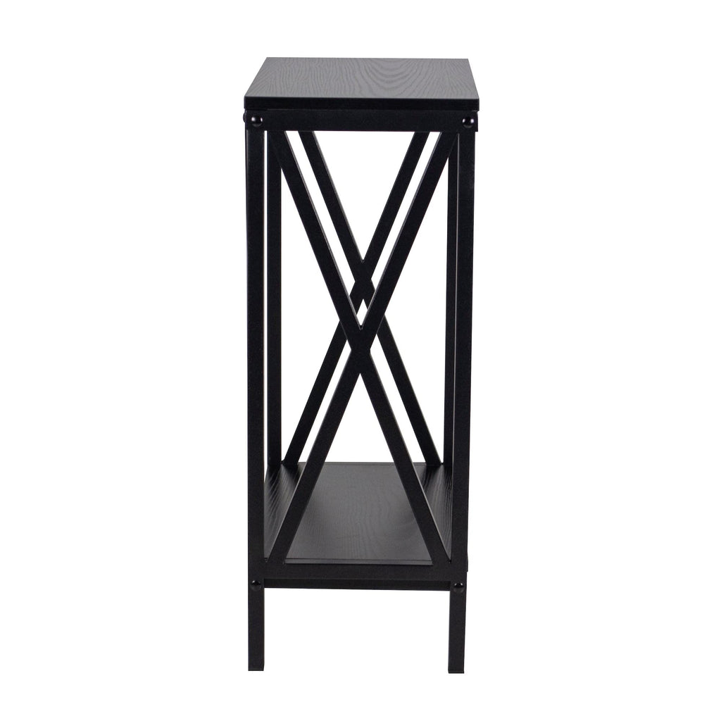 20 Gallon Steel X Aquarium Stand, with Lower Shelf, Black