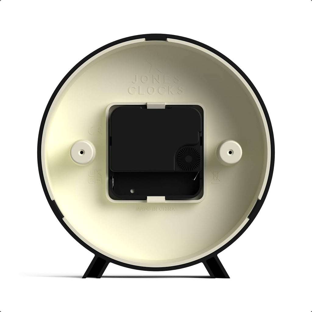 Venus Desk Clock | Modern Round Design | Black