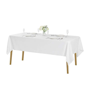 Rectangle Tablecloth 60x120 inch Washable Polyester Fabric Table Cloth for Wedding Party Dining Banquet