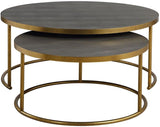 50080 Aragon - Coffee Table (Set of 2)-17.5 Inches Tall and 40 Inches Wide