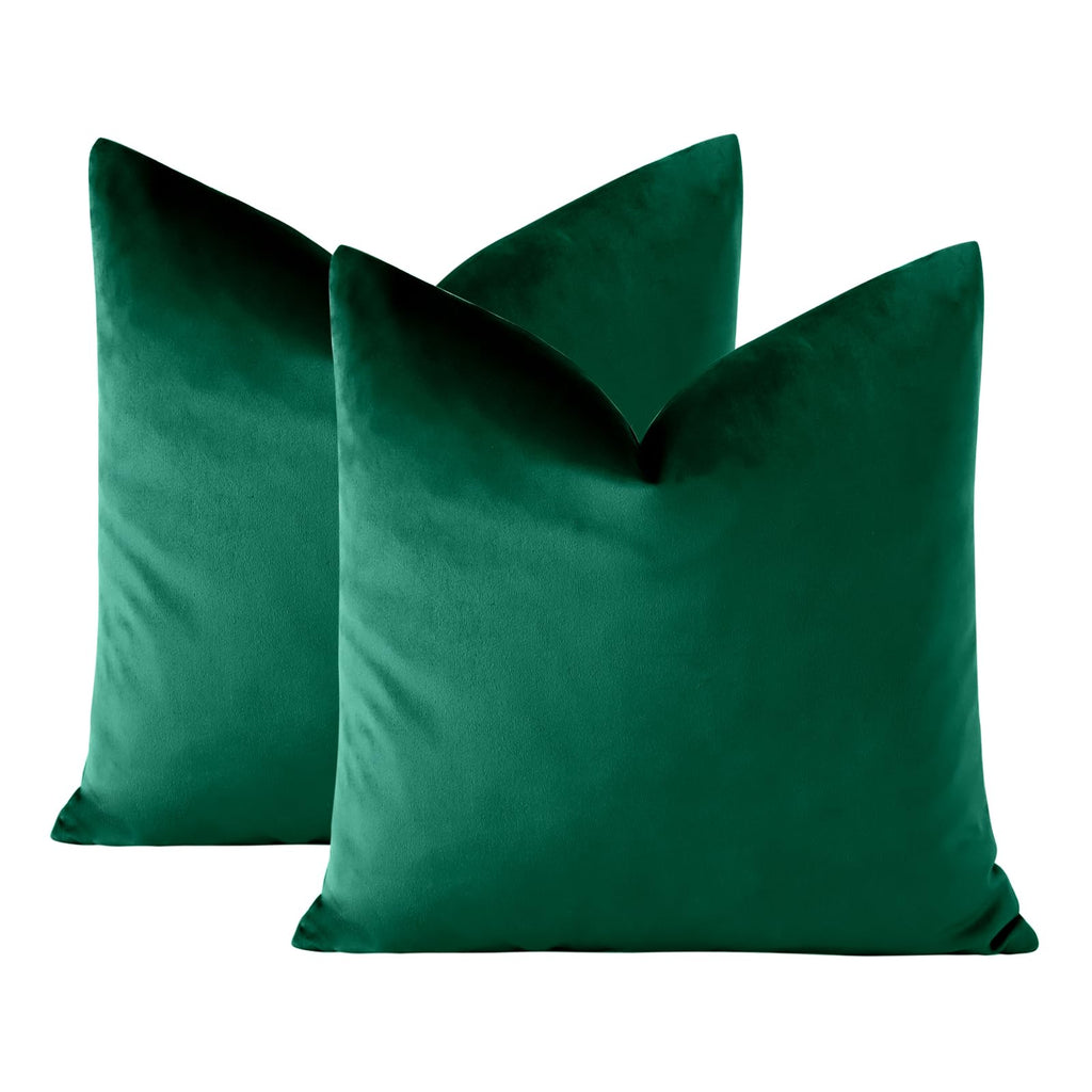 Velvet Soft Decorative Throw Pillow Covers 24 x 24 Inch Solid Square Cushion Case Home Decor Pillow Covers for Couch