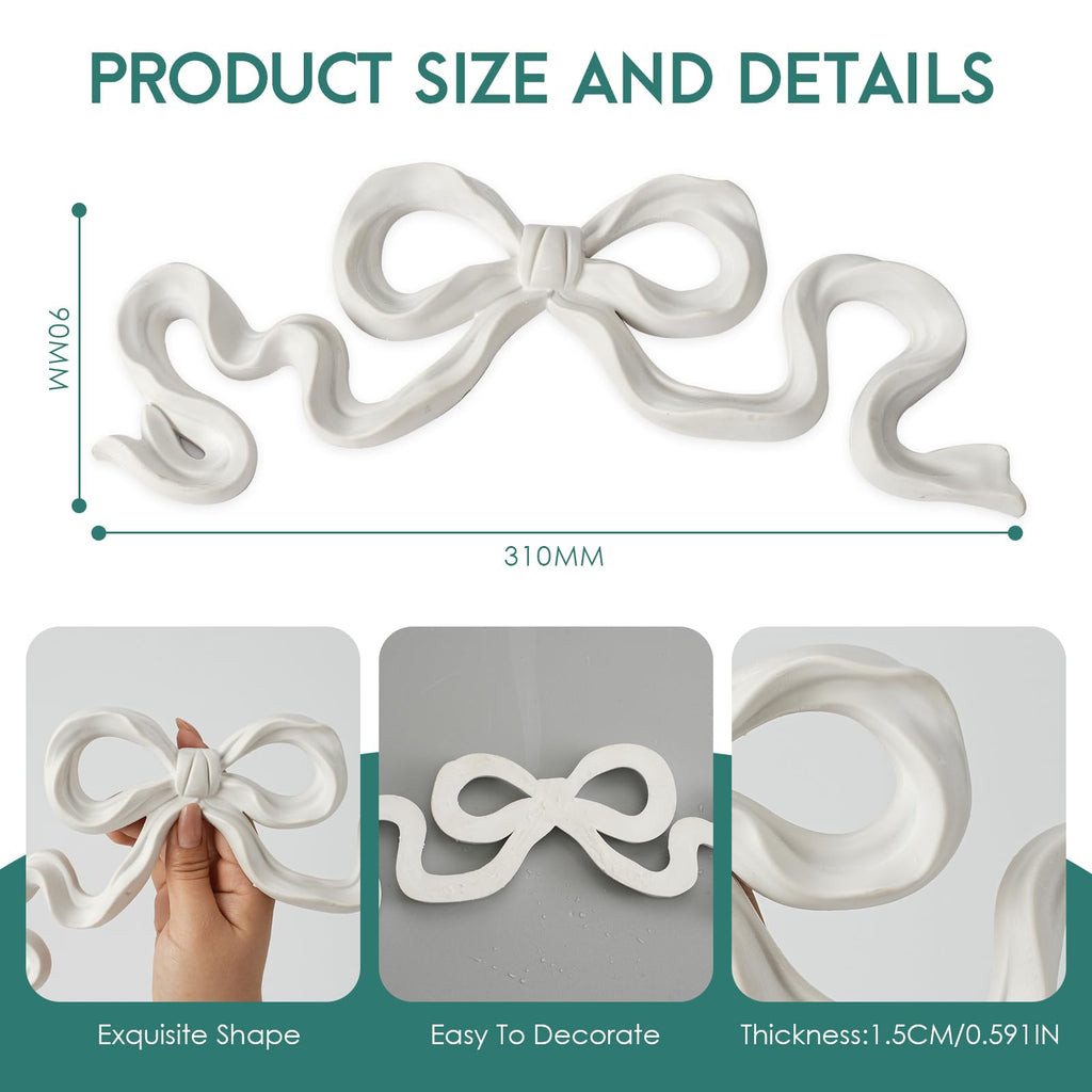 White Acanthus Leaf PVC Carved Applique Onlay 8.07 x 3.15IN