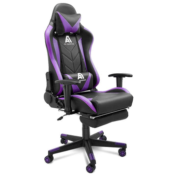 Gaming Chair High Back Ergonomic Computer Racing Chair Adjustable Office Chair with Footrest, Lumbar Support Swivel