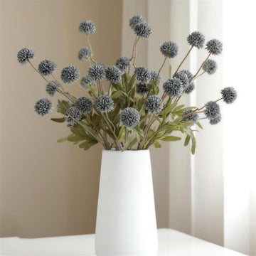 Artificial Flowers for Vase 10 Pcs, 20 Inch Fake Mums with Long Stems