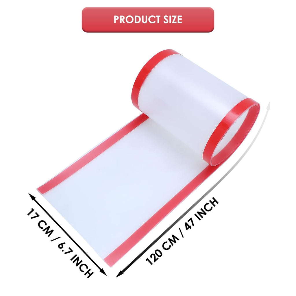 Baby Proofing Door Pinch Guard, Hinge Cover, Protector for Kids Finger Safety, Heavy Duty Jam Shield, Translucent
