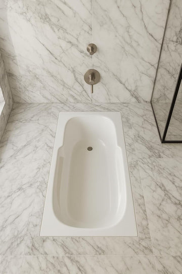 Tubs - AR7236 - Soaking White Rectangle Modern Acrylic Bathtub - 72"L x 36"W x 18"H - Builtin Armrest
