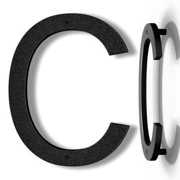10 Inch Black House Numbers for Outside, Large Address Numbers (C)