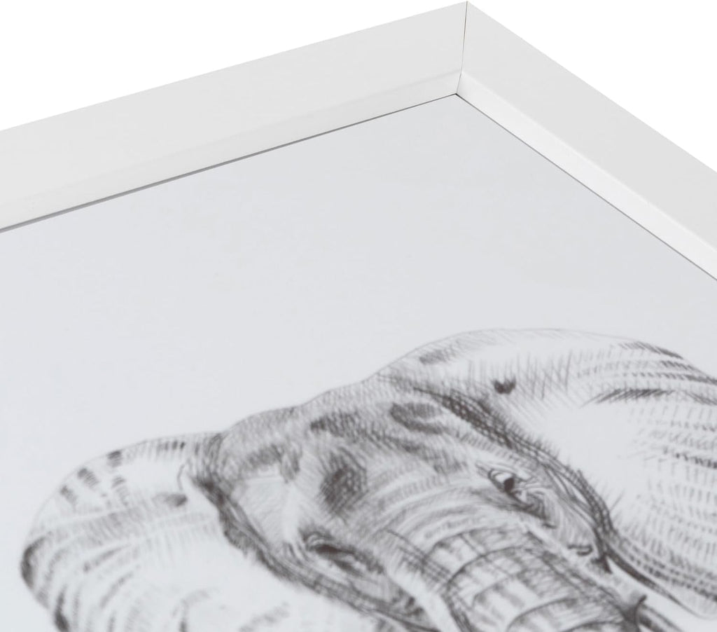 24x36 Inch White Picture Frame, This 1.2500 Inch Custom Poster Frame is White - Comes with Acrylic and Corrugated