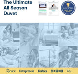 All-Season Silk Comforter, Quilt and Duvet Insert for Hot Sleepers, 100% Silk Fill with 100% Cotton 