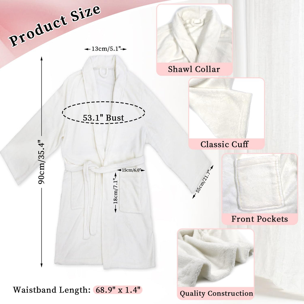 Spa Robe and Slippers Set Bathrobe Gift for Mother Girl Her