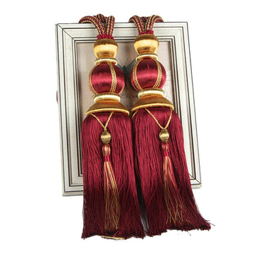 Curtain Tiebacks Holdbacks Sling Binding Rope Handcrafted Tassels Lantern Single Hanging Ball Tie Backs Home Office