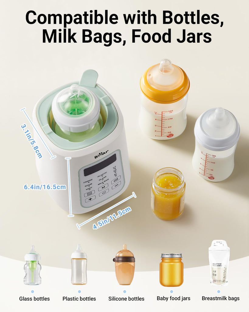 Baby Bottle Warmer, Fast Warming Breast Milk Formula, Green