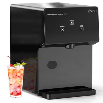 Portable Bullet Ice Maker, 24Lbs/24H, 10 Mins Fast Ice, Self-Dispensing Countertop Ice Machine with Self-Clean
