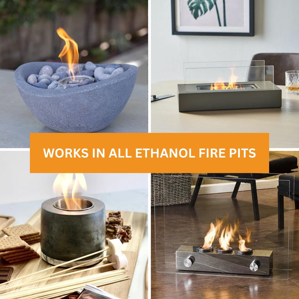 Premium Tabletop Fireplace Fuel - 1 Liter Ethanol for Fire Pits and Table Top Fireplaces