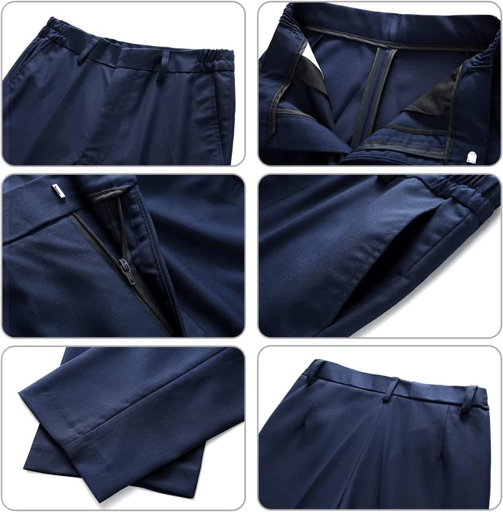 Boy Suits 3 Piece Slim Fit Formal Suit Set with Tuxedo Jacket Vest Pants for Kids Wedding Ring Bearer Party
