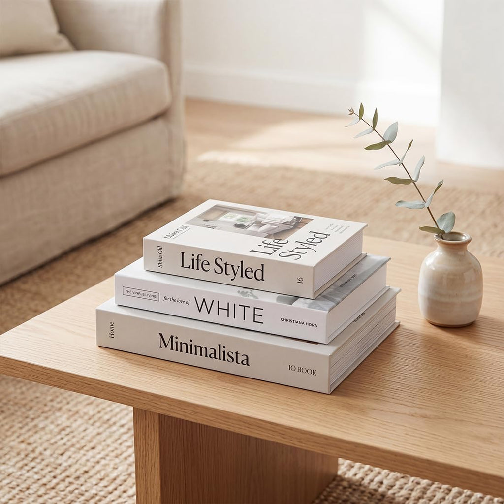 Decorative Books with Hidden Storage Fake Books Box for Decor - Set of 3