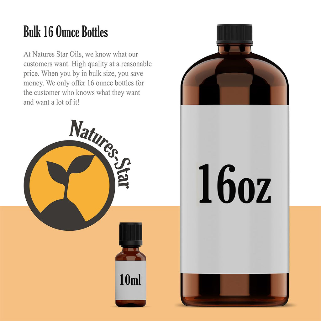 Vanilla Essential Oil (Bulk 16oz) Therapeutic Grade for Aromatherapy, Diffuser, Soap Making, Candles