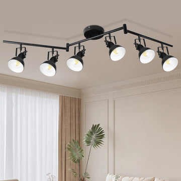 Track Lighting, Adjustable Ceiling Light Fixture Black
