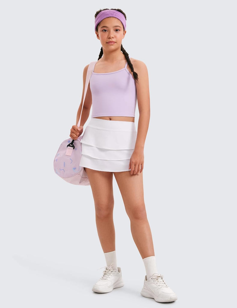 Girls Ruffle Athletic Skirts