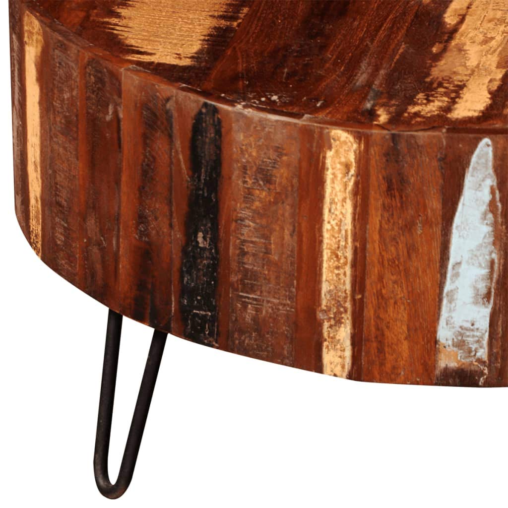 Coffee Table Solid Reclaimed Wood Round -626