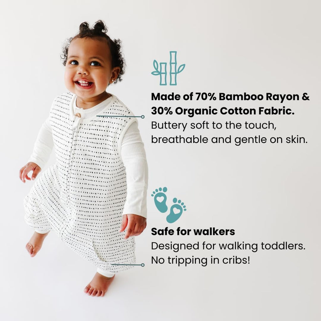 Dreamsuit: Toddler Sleep Sack with Legs, Rayon Made from Bamboo