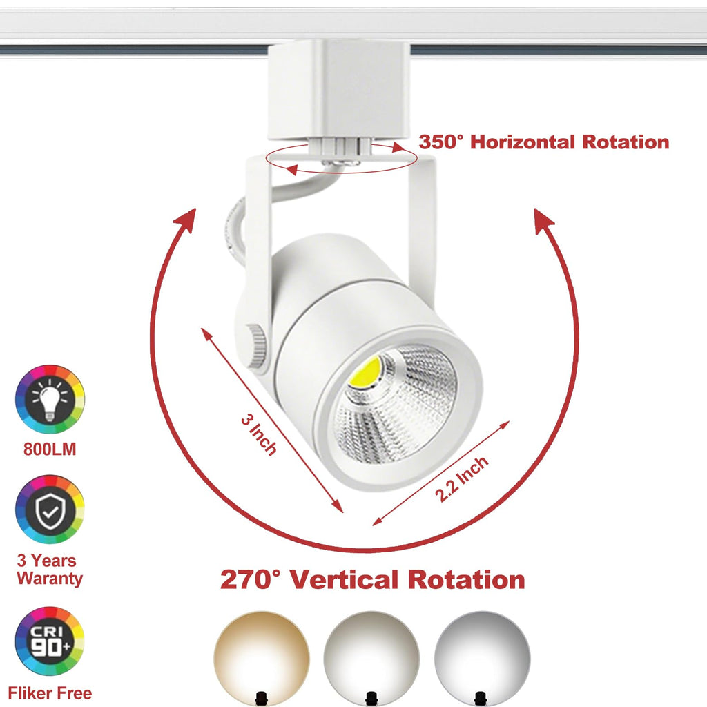 Track Lighting Kit with 13.2FT H Type Track Lighting Rail and Floating Canopy Connector