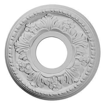 11 7/8"OD x 3 5/8"ID x 7/8"P Helene Ceiling Medallion (Fits Canopies up to 5 1/4"), Hand-Painted Flash Gold