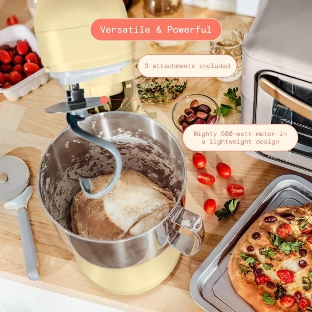 Wonderful Kitchen Stand Mixer 5.3 Qt Bowl, 12 Speeds Tilt-Head, Dough Hook Flat Beater Whisk for Baking Tasks Metal