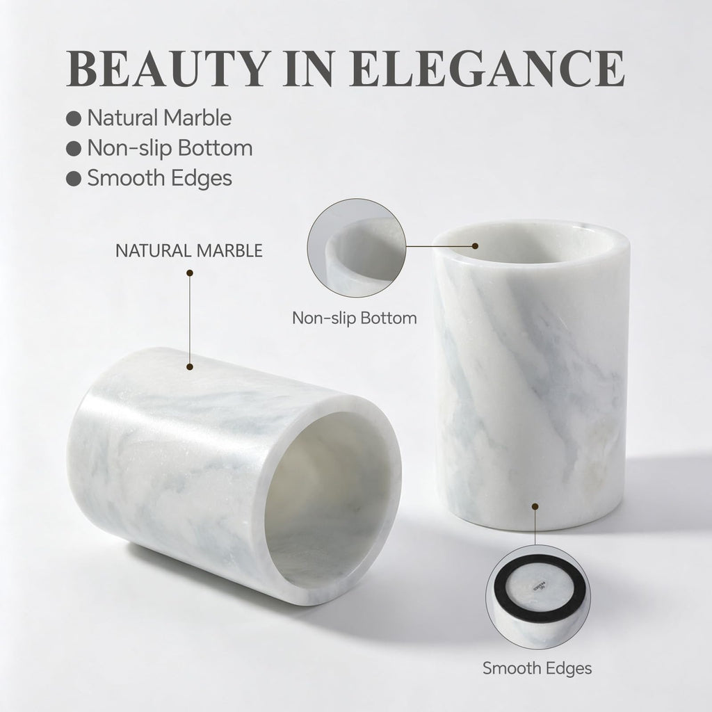 Namib Sky Luxury Marble Utensil Holder Utensil Crock
