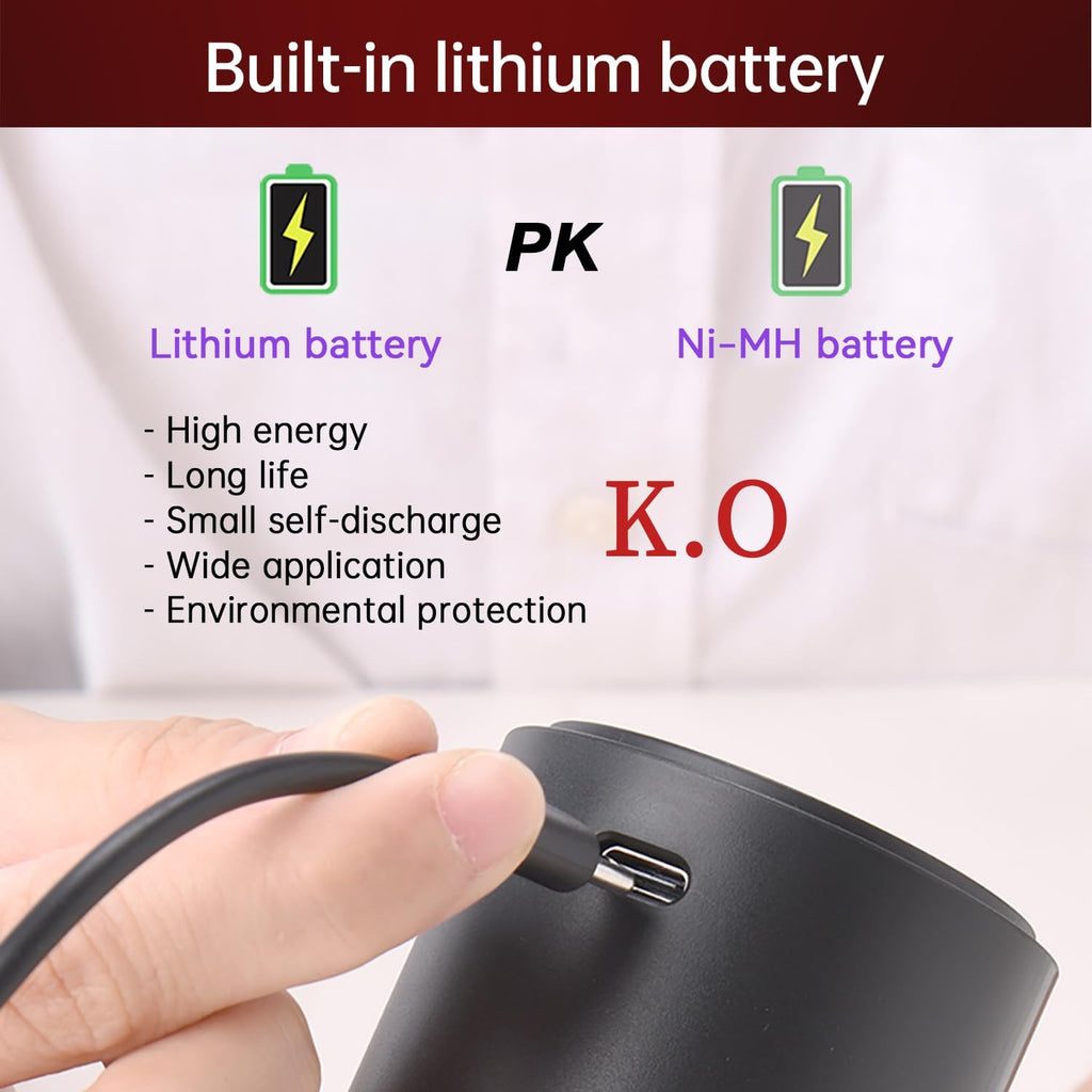Electric Wine Aerator Pourer Rechargeable Automatic Decanter, with Corkscrew and Vacuum Stopper (Set)