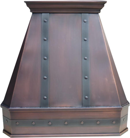 30 Inch Copper Kitchen Range Hood Baffle Filters