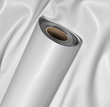 Bycast65 White Gloss Top-Grain Faux Leather (1.5 Foot by 54 Inch)