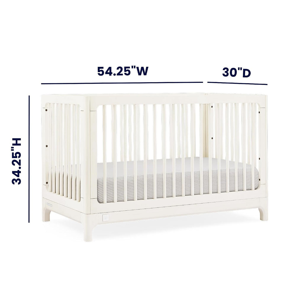 BabyGap Wren 4-in-1 Convertible Crib by - Greenguard Gold Certified, Antique White