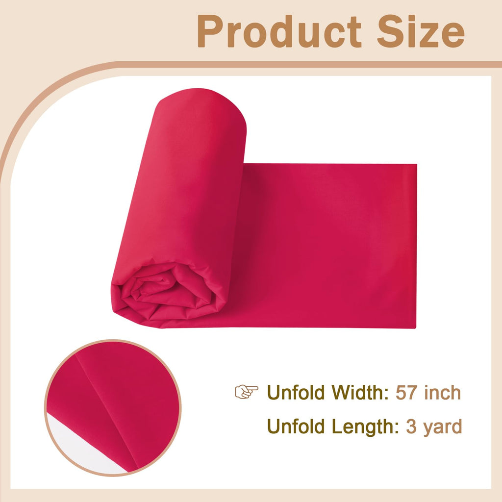 Cotton Polyester Broadcloth Fabric 57" Wide by The Yard Soft, Lightweight & Breathable Material for Sewing, Lining