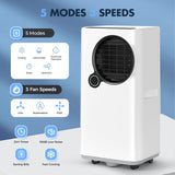 16000 BTU Portable Air Conditioners 5-in-1 with Cooling Dehumidifier Fan, Ultra Quiet, 24H Timer, Auto Shut Off