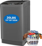 Portable Washing Machine, 20Lbs Capacity Full-Automatic Portable Washer Machine, 2.8Cu.ft Washer and Dryer Combo with
