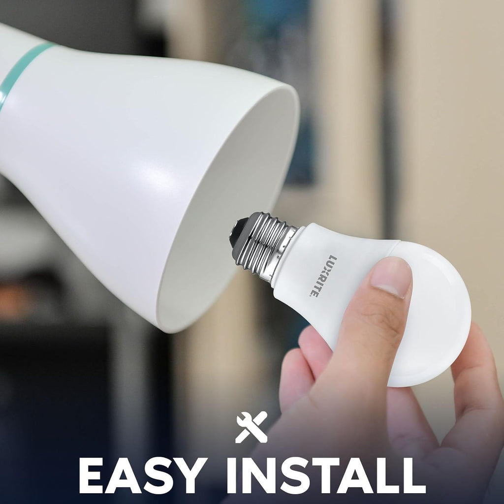 A19 LED Light Bulb 75 Watt Equivalent, 4000K Cool White, 1100LM, Non-Dimmable, Standard LED Light Bulbs, 9.5W, E26