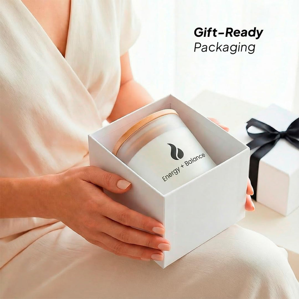 Cleansing Scented Candles | Sage & Palo Santo | Natural Non Toxic Soy Candles with Essential Oils | 50 H Long Burning